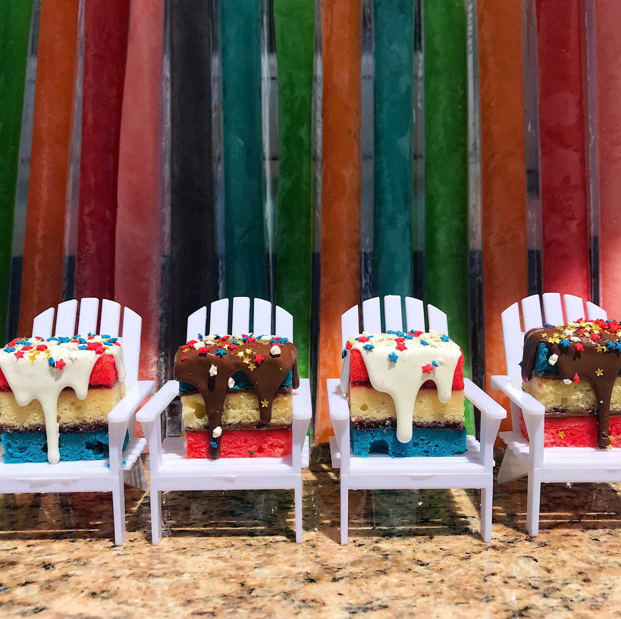 Patriotic Rainbow Cookies