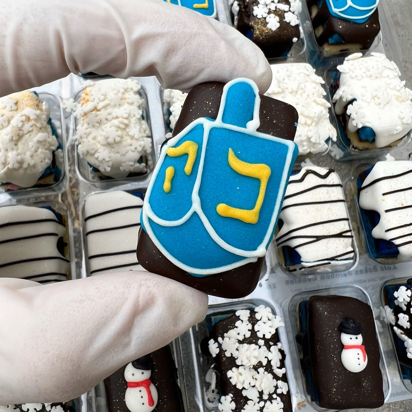 Hanukkah Rainbow Cookies