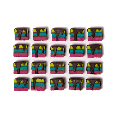Rainbow Cookies Chocolate Hazelnut Filling - 20 Pack