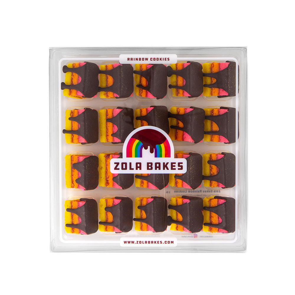 Rainbow Cookies Raspberry Filling - 20 Pack – Zola Bakes