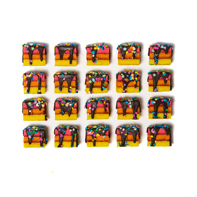 Rainbow Cookies Raspberry Filling - 20 Pack