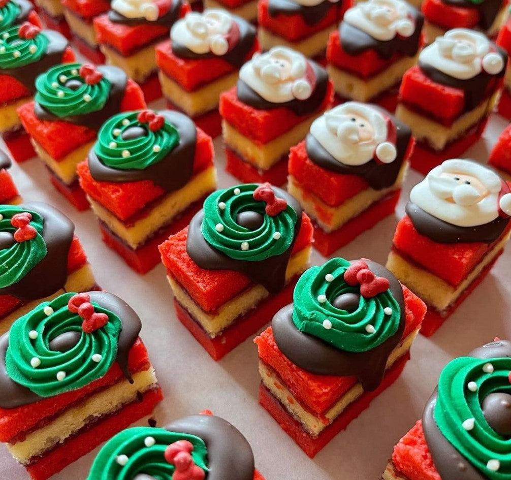 Christmas Rainbow Cookies